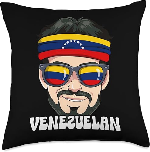 Venezuela Gifts Venezuelan Man Venezuela Throw Pillow, 18x18, Multicolor
