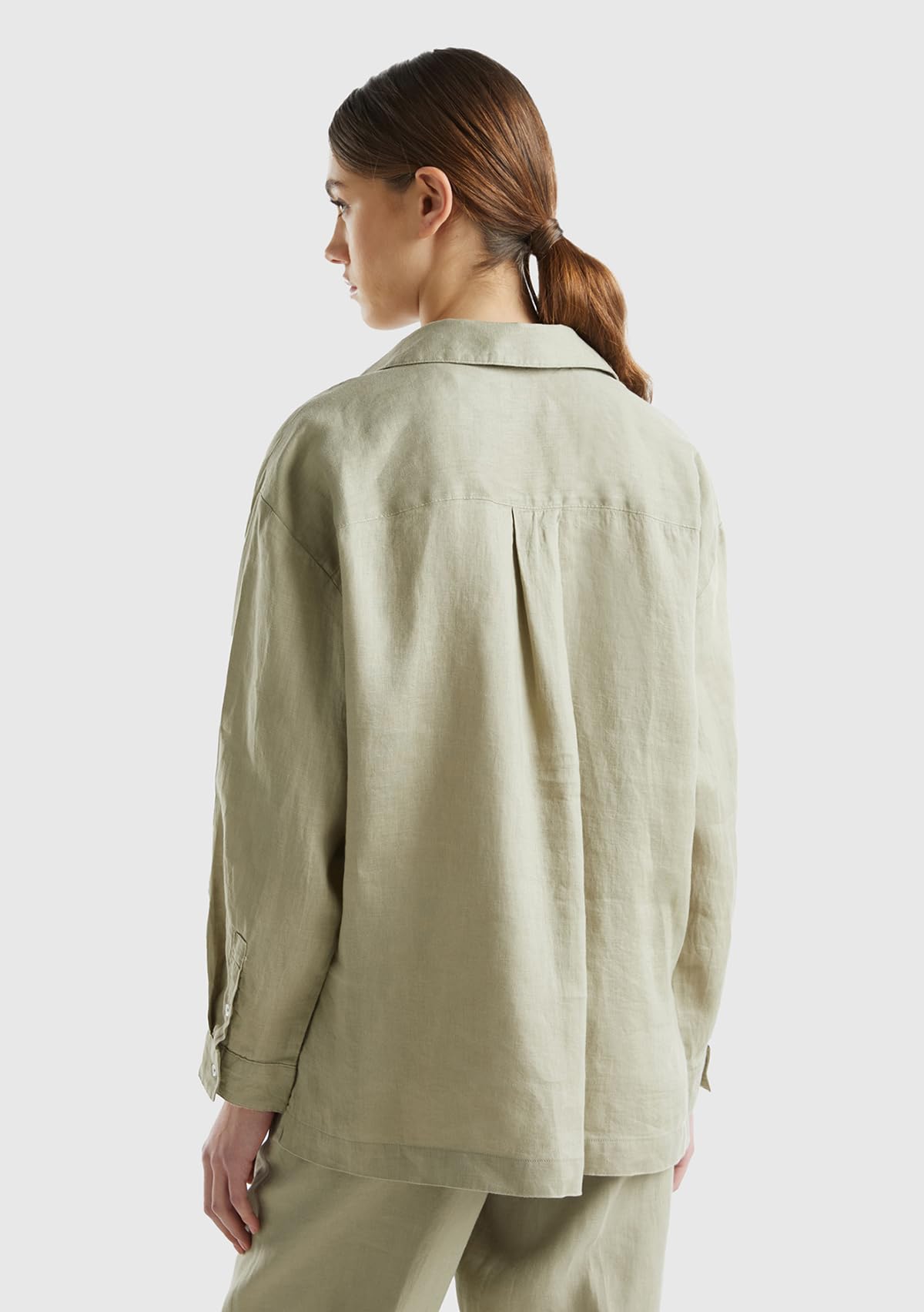 United Colors of Benetton Camicione 5bmldq078 Camicia Donna (Pacco da 1)