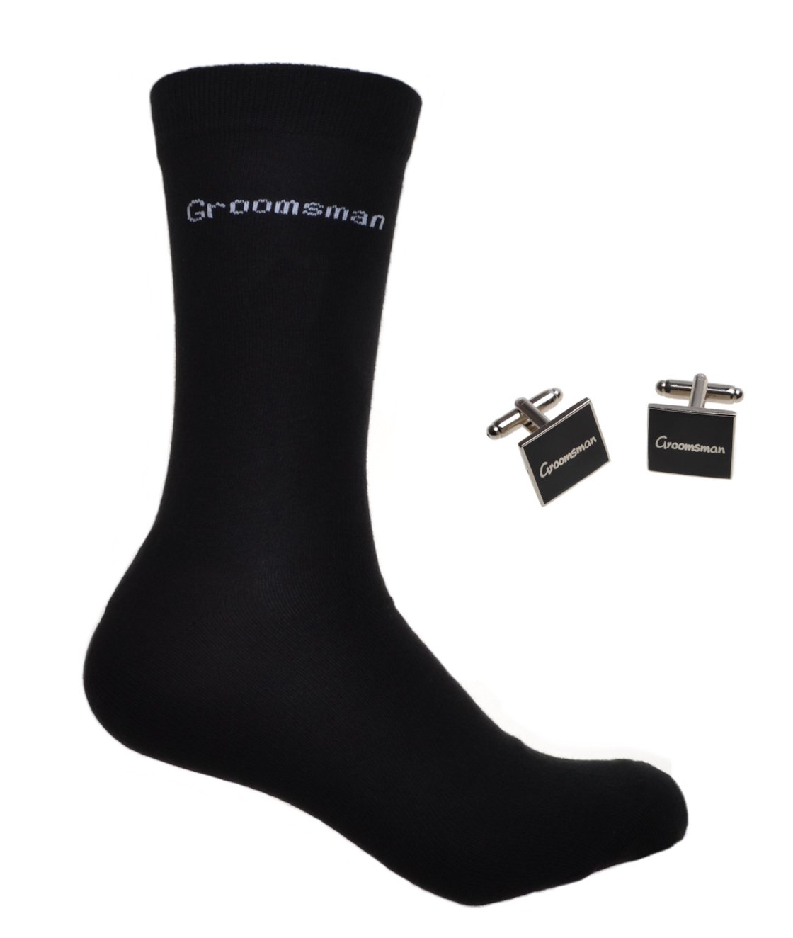 GROOMSMAN Wedding Socks & Cufflinks Set