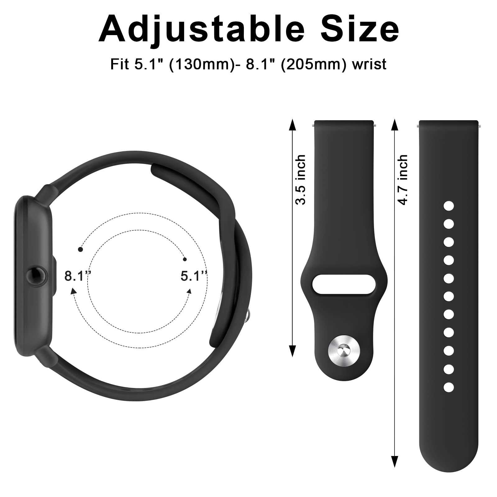 Cinturino Silicone Per Amazfit GTS, GTR E Bip - 20mm Sportivo E Comodo - Foto 8