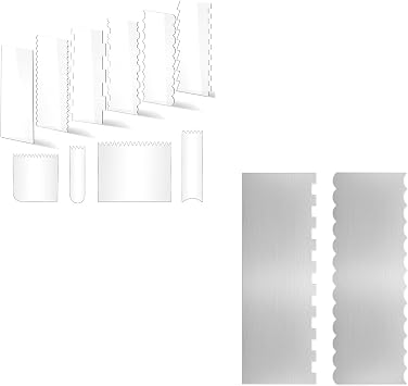 10+2 PCS Cake Scraper Smoother Set