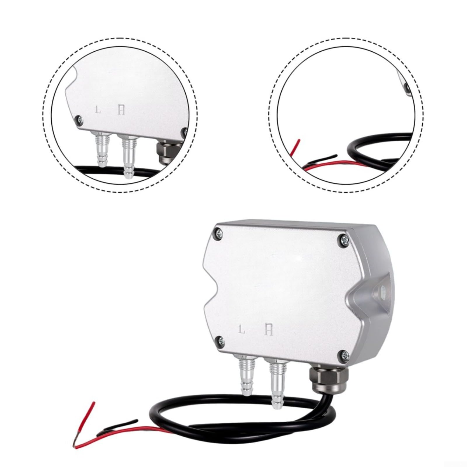 Sensor de presión diferencial para gas con señal de 4-20 mA, rango de 0-100 a 500 Pa, a prueba de explosiones, alta precisión para aplicaciones industriales y de laboratorio (0-400 Pa)