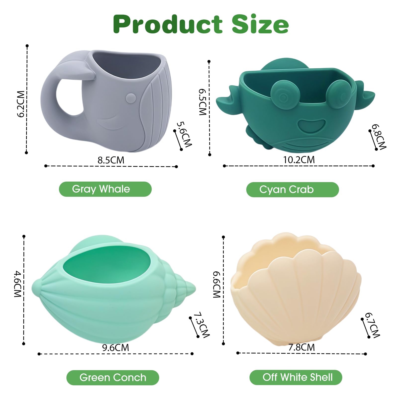 Juguetes de Baño para Bebé, 4 Piezas Juguetes Baño Bebe para Niños Niñas 1 2 3 4 Año, Regalo Baño Bebe, Juguetes de Baño para Bebé Ducha Juguetes de Natación, Niños Niña Juguetes Educativos — view 6