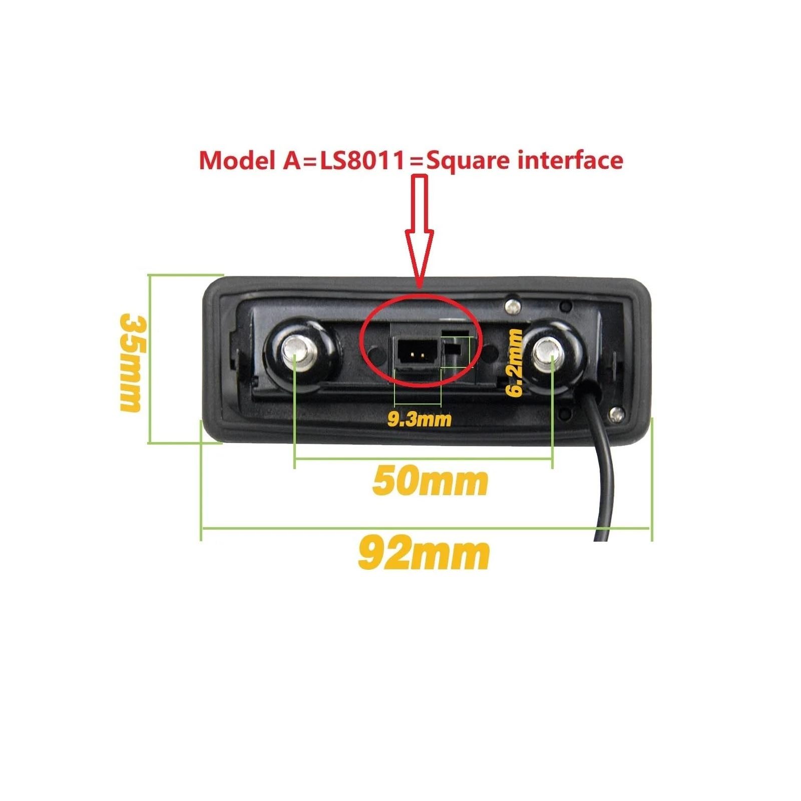 Marcha Atrás Cámara para Skoda para Octavia HD 1280x720p Cámara estacionamiento con Vista Trasera, cámara Respaldo Marcha atrás con visión Nocturna Impermeable
