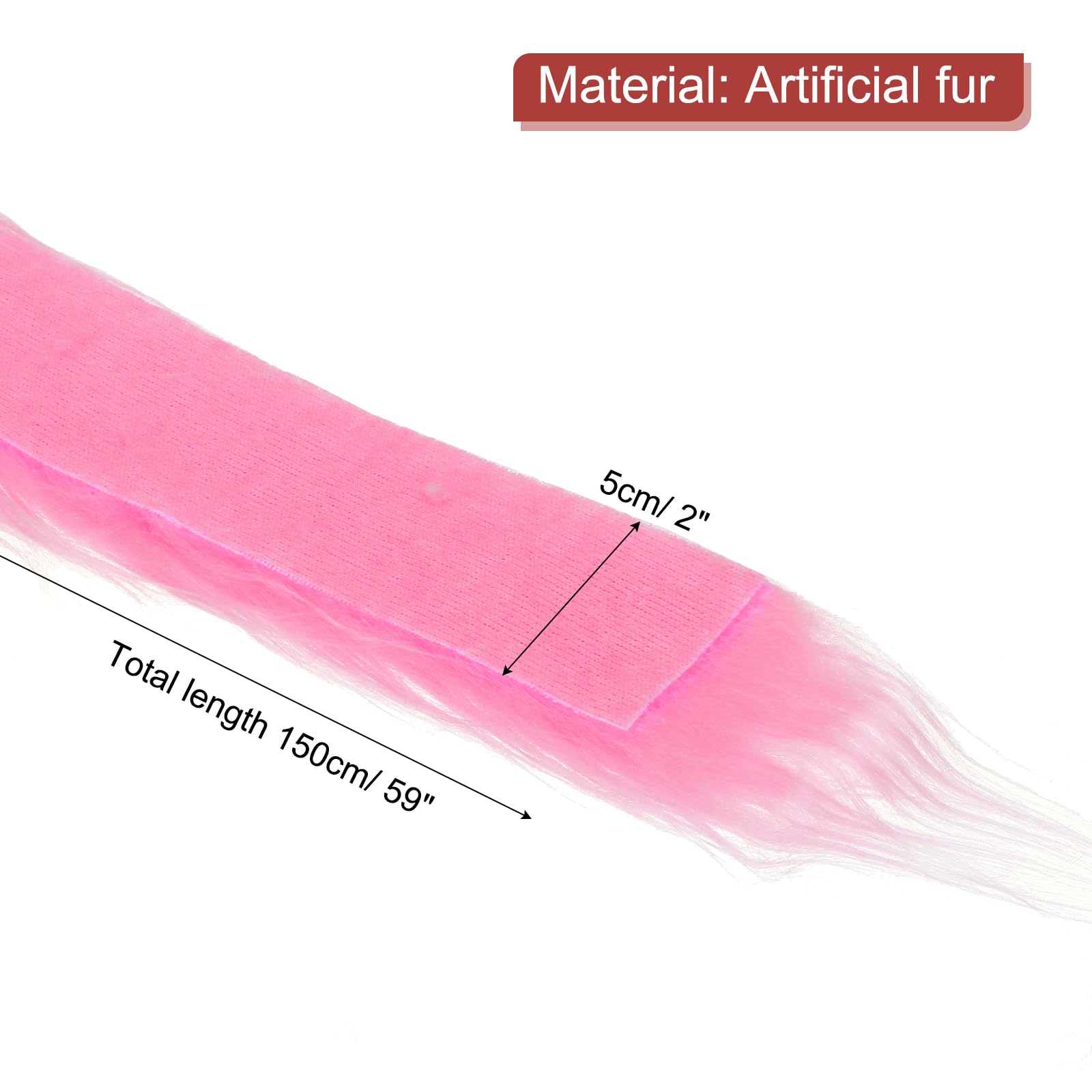 PATIKIL Plush Faux Fur Fabric Precut Strips - Image 2
