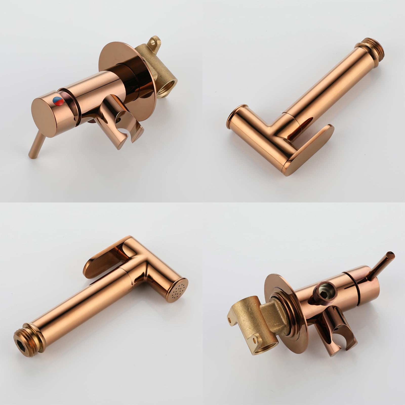 Doccino Per Bidet Per Wc Doccetta Per Wc Con Miscelatore Miscelatore Caldo E Freddo Monocomando oro Rosa
