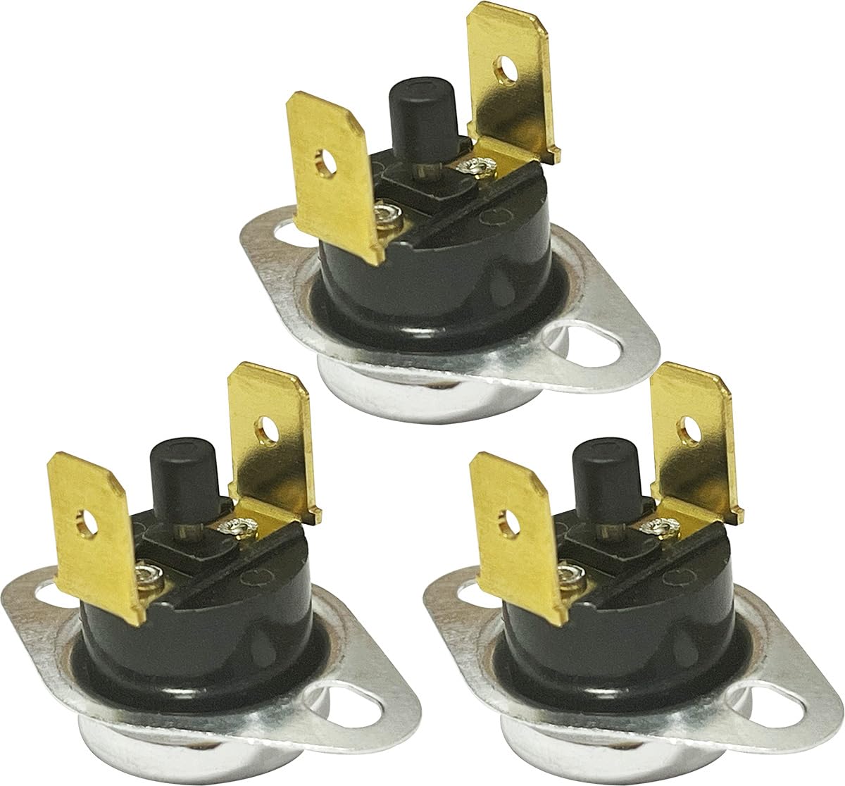 3-Pack L300F Cutoff Manual Reset Thermostat Flame Rollout Limit Switch 36TX16 611870 for Universal Dryer Furnace Microwave