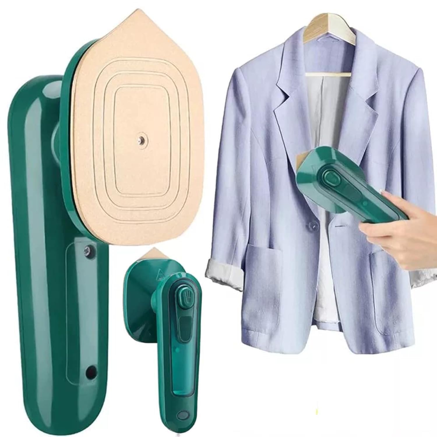 Mini Portable Garment Steam Iron Fast Heating Handheld Steam Iron for Clothes Dry & Wet Ironing Compact Wrinkle Remover for Home Office Travel-image-48