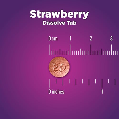 Miniatura 6 de Tienda Basic Care Omeprazole Tabletas de desintegración oral de liberación retardada, 20 mg, reductor de ácido, sabor a fresa, 14 unidades