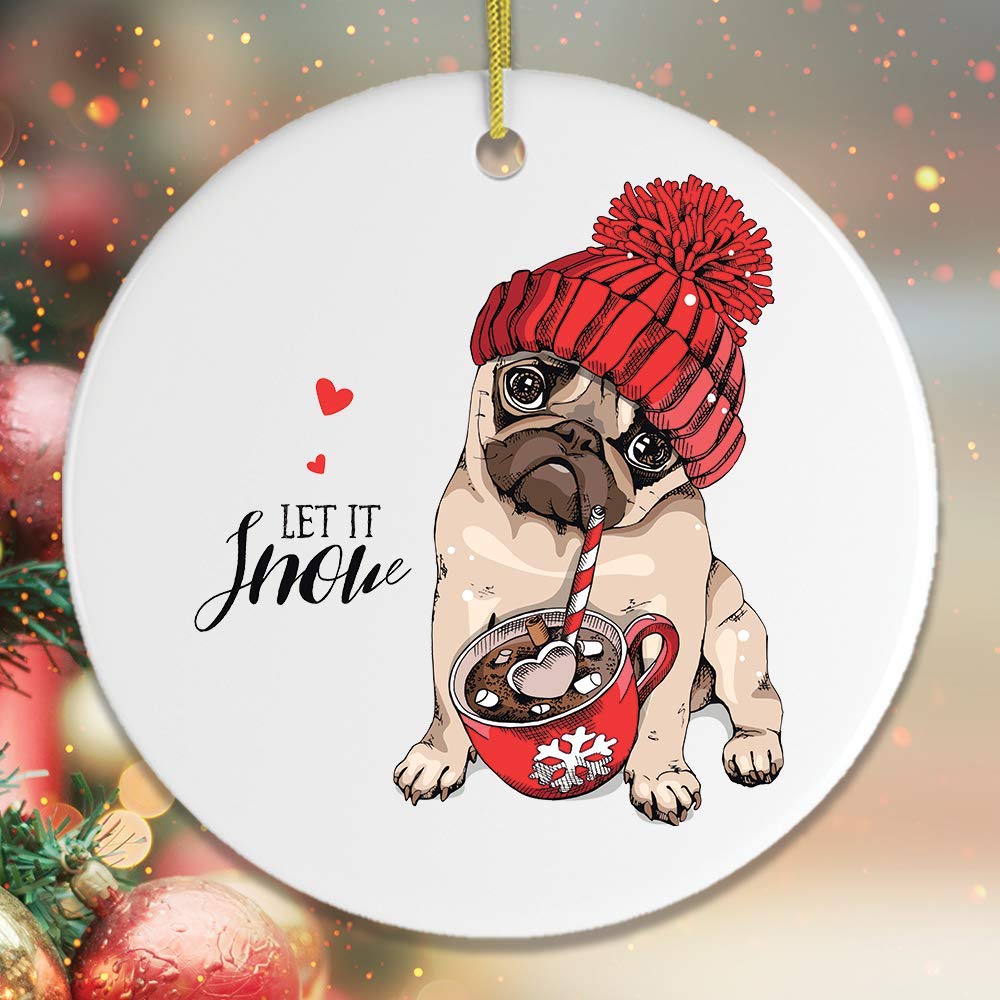 Amazon.co.jp: 犬がテーマのクリスマスオーナメント (かわいい