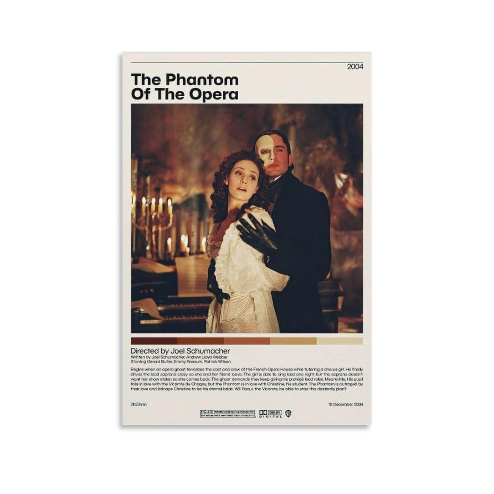 Amazon.co.jp: オペラ座の怪人 ポスター クラシック レトロ 映画