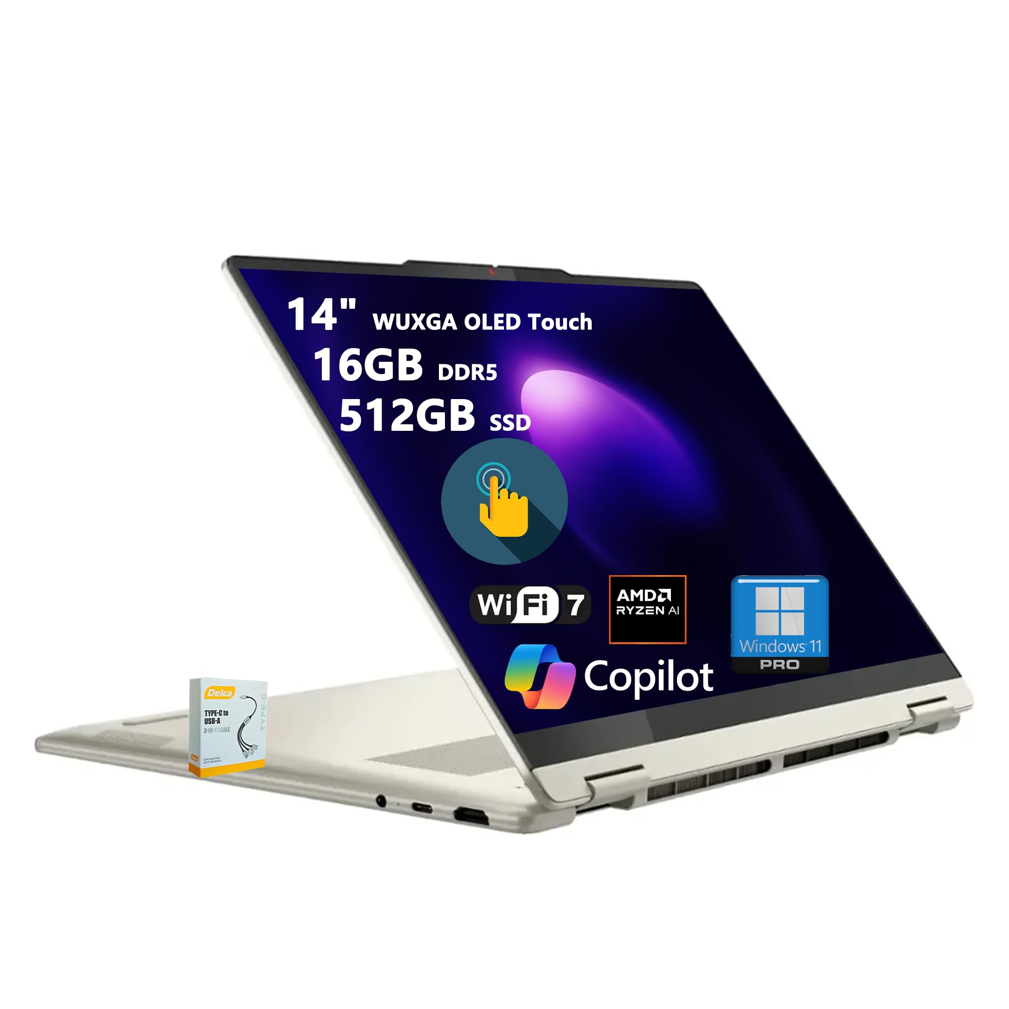 Amazon.com: Lenovo Yoga 7 2-in-1 Copilot+ AI PC Laptop | 14