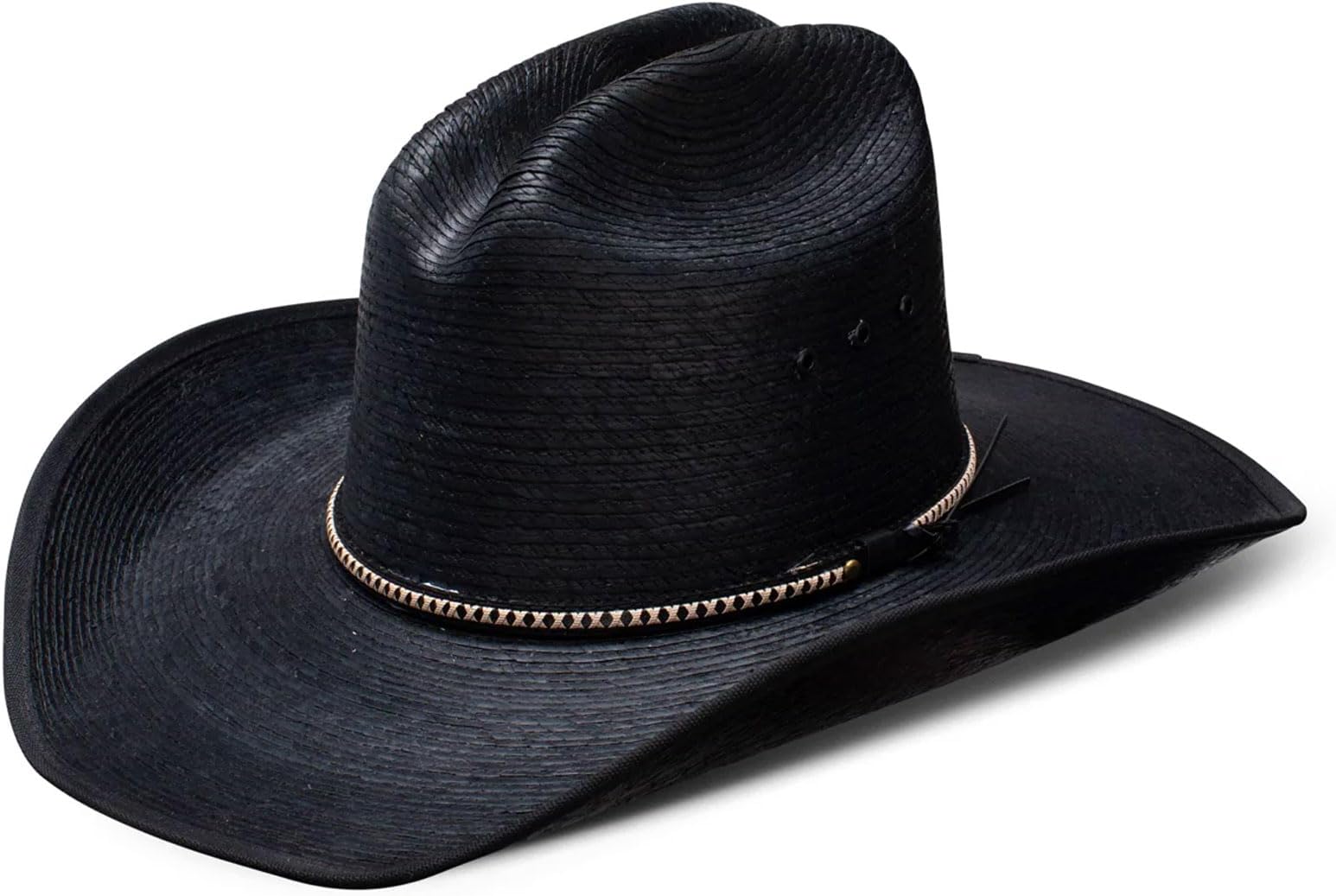 JA Men's Asphalt Straw Cowboy Hat Black X-Large