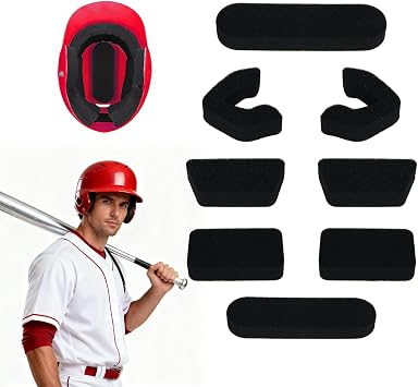 Helmet Padding Set Replacement Pads Compatible with Easton Batting and Catchers Helmets, 0.79" Thickened Pads for Baseball and Softball Players Safe Training