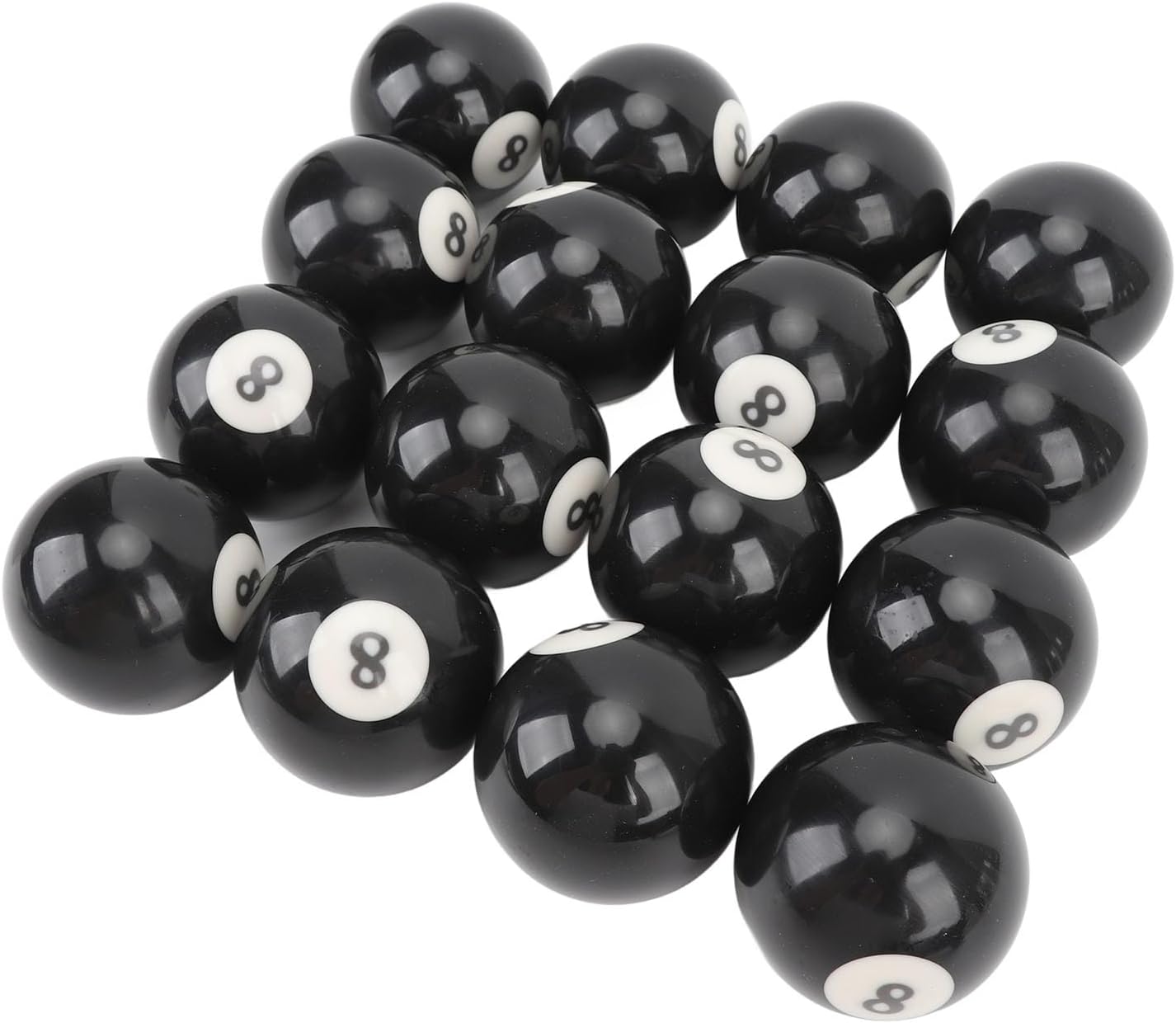 Resin Pool Eight Ball, Premium Quality, Roundness, Long Lasting, for Billiard Room