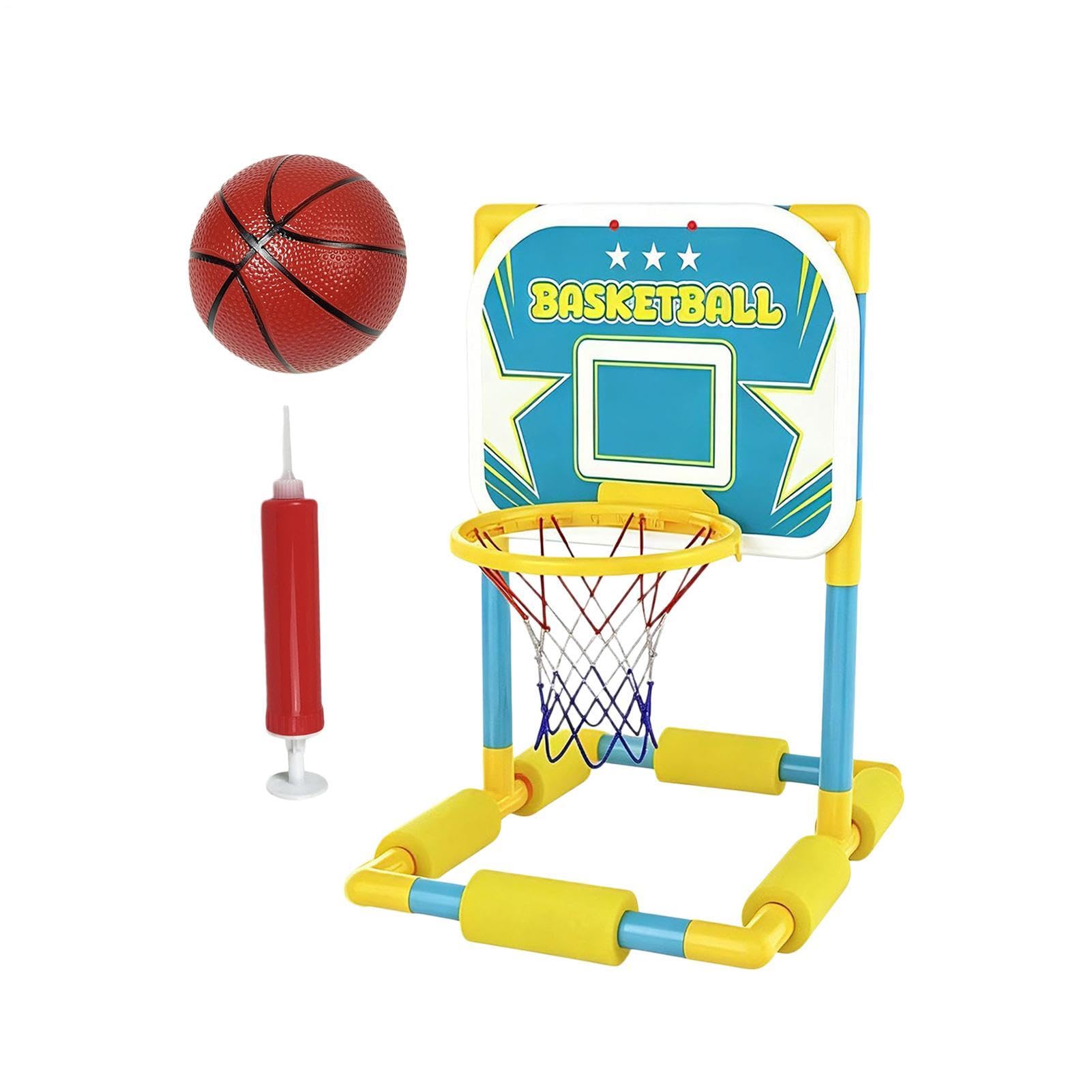 Panier de basket flottant pour piscine portatif avec structure stable - 8