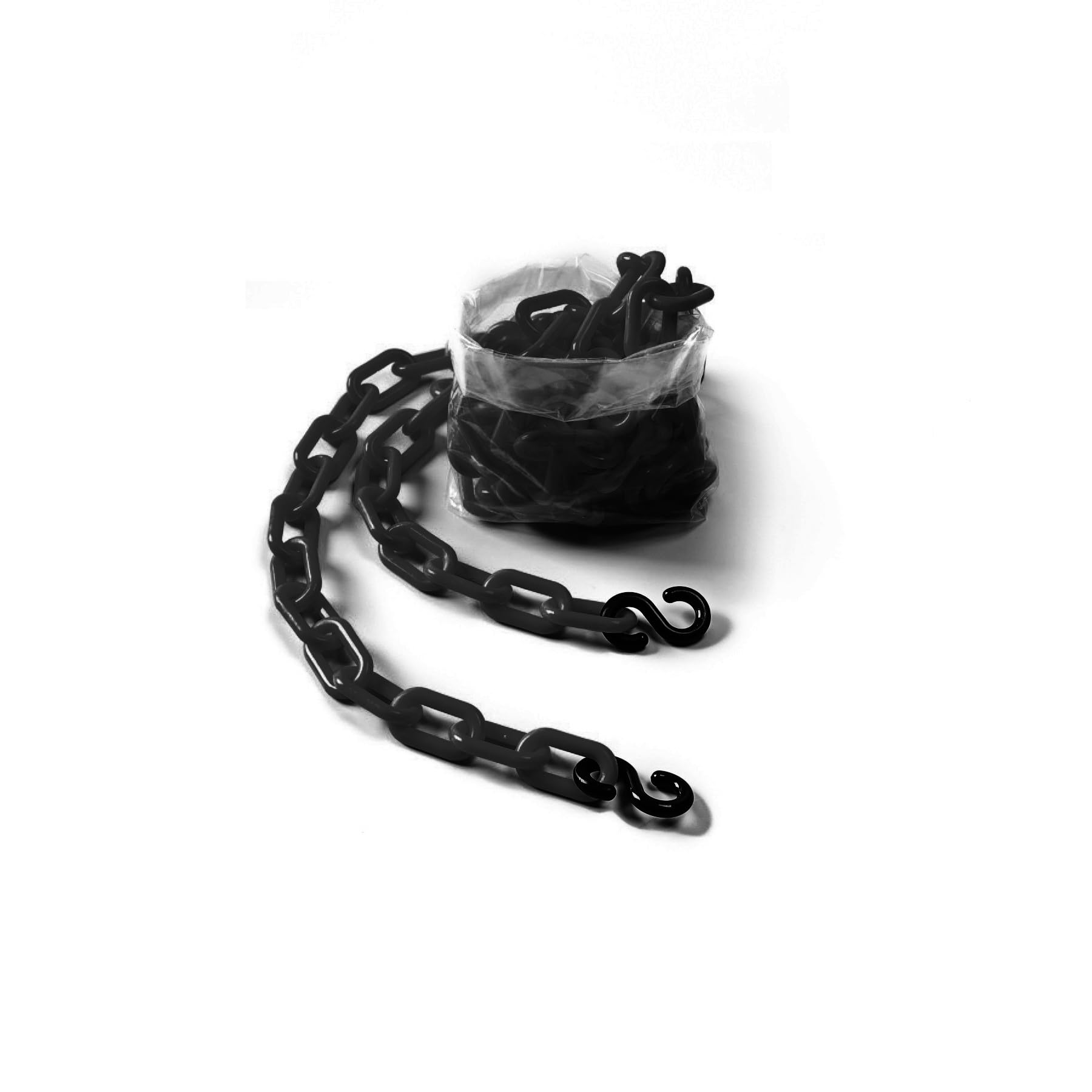 Crowd Control Center Plastic decorative safety security chain 10FT, Crowd Control Center (BLACK+SHOOKS)