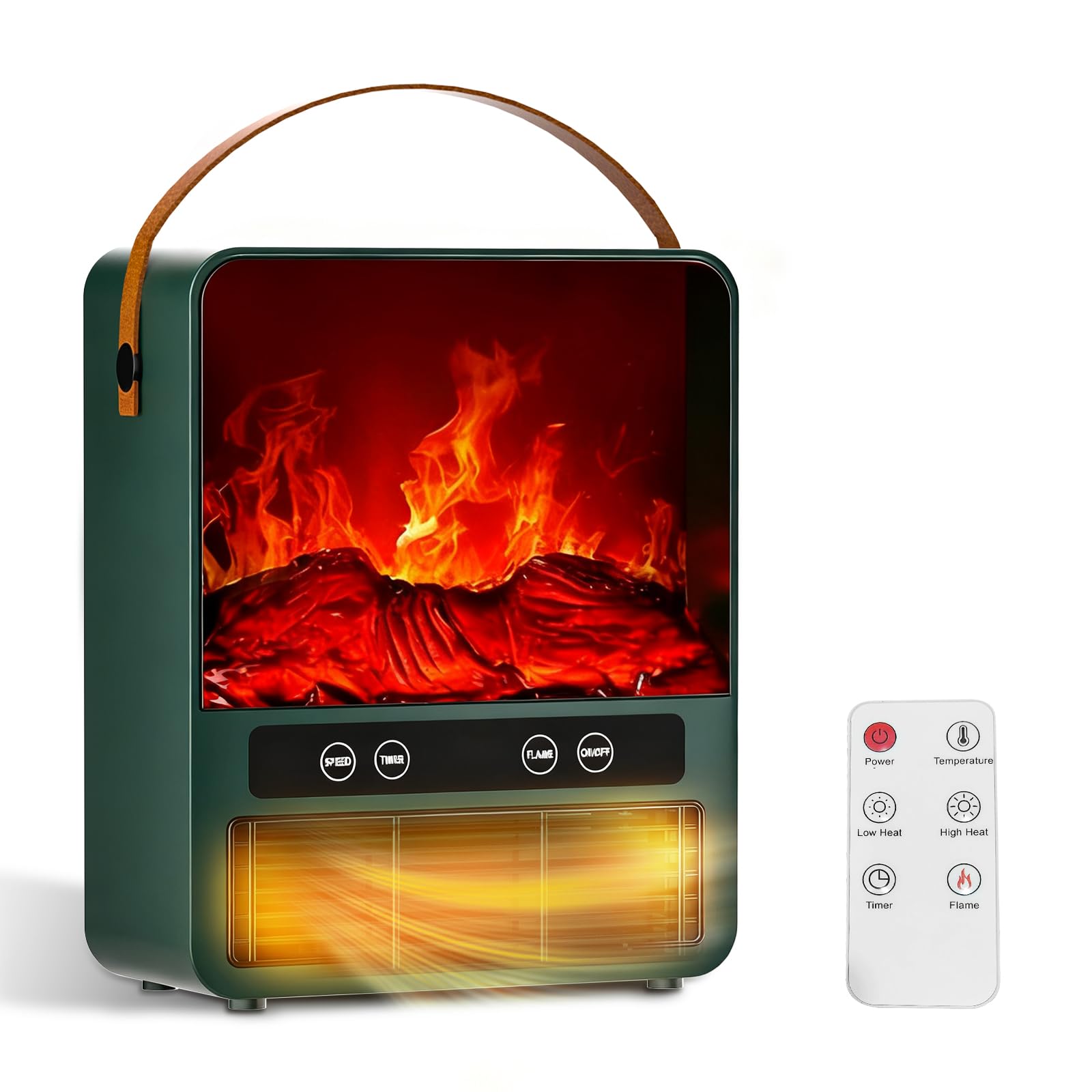 Chauffage soufflant silencieux Holilo 1500W pour chambre avec radiateur 3D