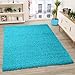 Produktbild VIMODA Prime Shaggy Teppich Farbe Türkis Hochflor Langflor Teppiche Modern, Maße:60x100 cm