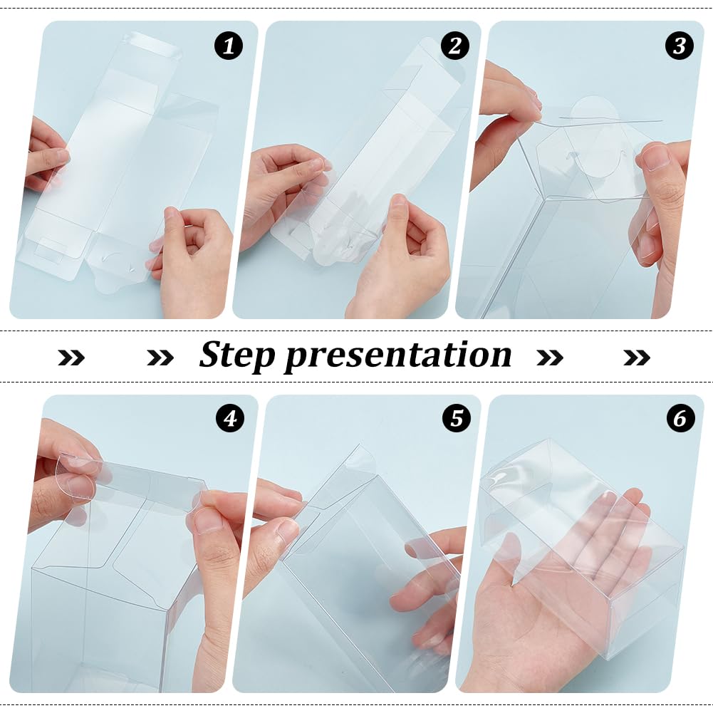 10 Ensemble De Boîtes À Dragées Transparentes, Coffrets Cadeaux De