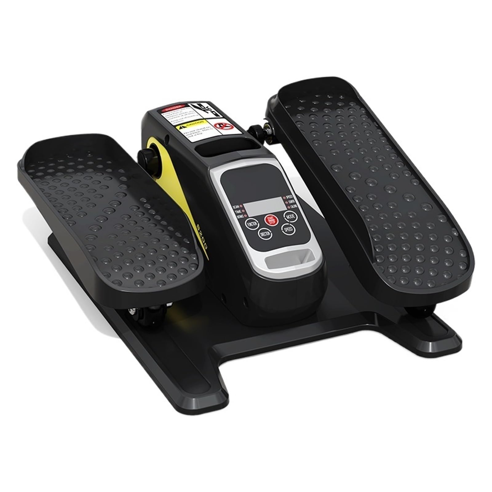 Mini Entrenador Elíptico Eléctrico Compacto Paso A Oficina En Casa Silenciosa Rehabilitación De Piernas Bajo Impacto Pantalla LCD Negro Sin Pasamanos Funcionamiento Silencioso