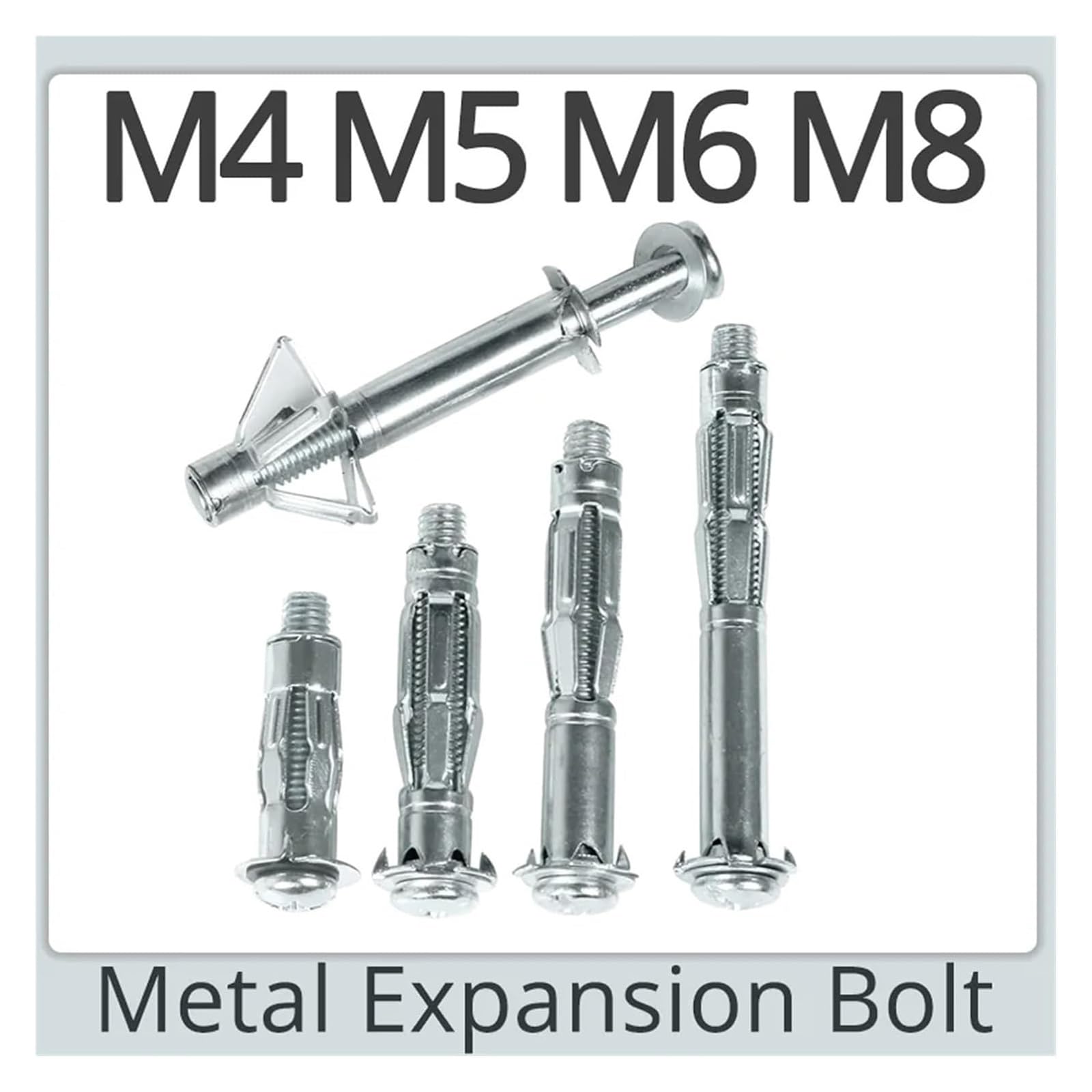 Tappi di espansione in metallo, M4 M5 M6 M8 Bullone di espansione for cartongesso for pareti, tubi for aeromobili, tasselli cavi, bulloni espansivi in ​​metallo, viti for pareti(Tool(Fit M4M5M6))