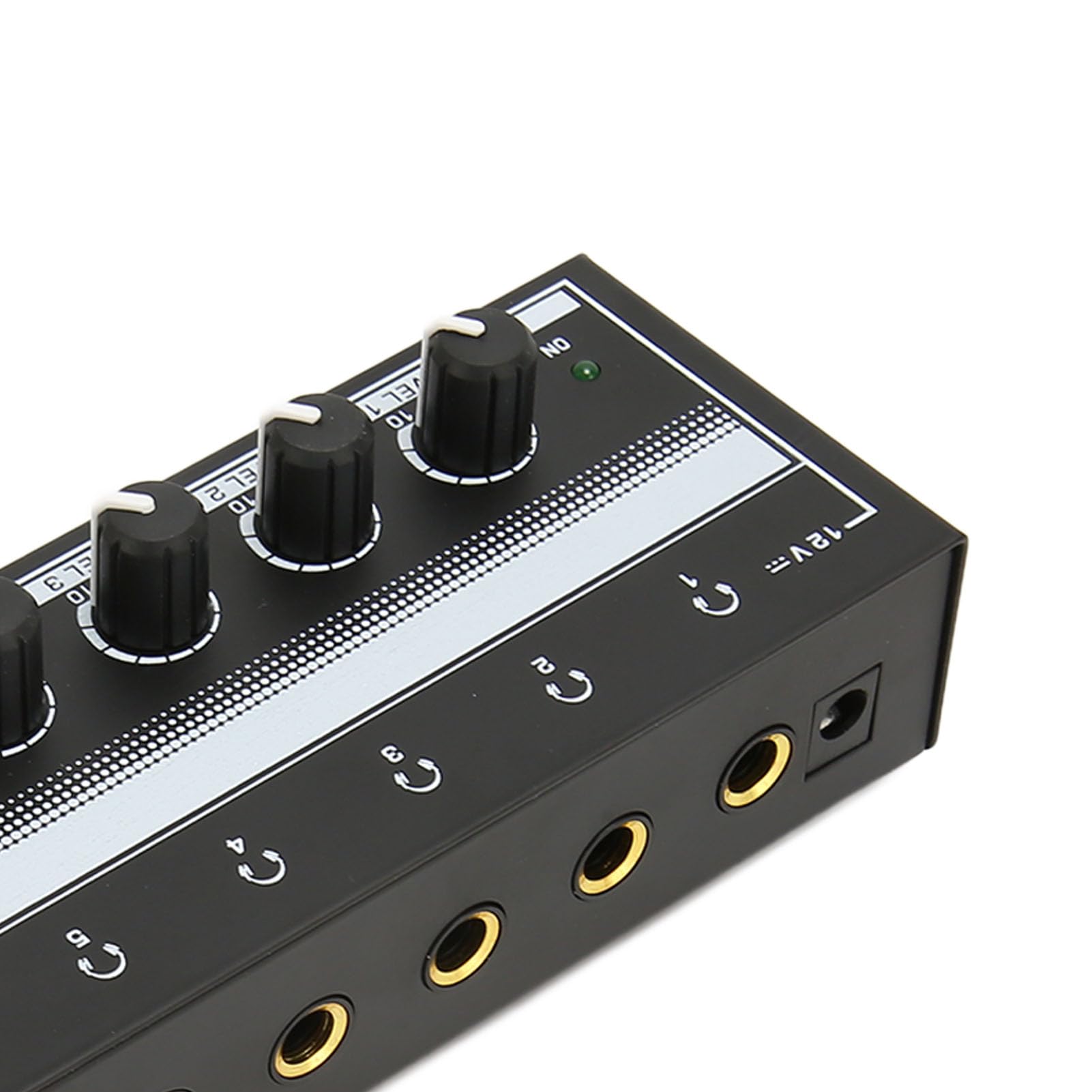 Zunate Amplificador de Auriculares con Distribuidor Estéreo Portátil, Amplificador de Auriculares de 8 Canales con Control de Volumen Amplificador de Auriculares Estéreo de 1 Entrada y