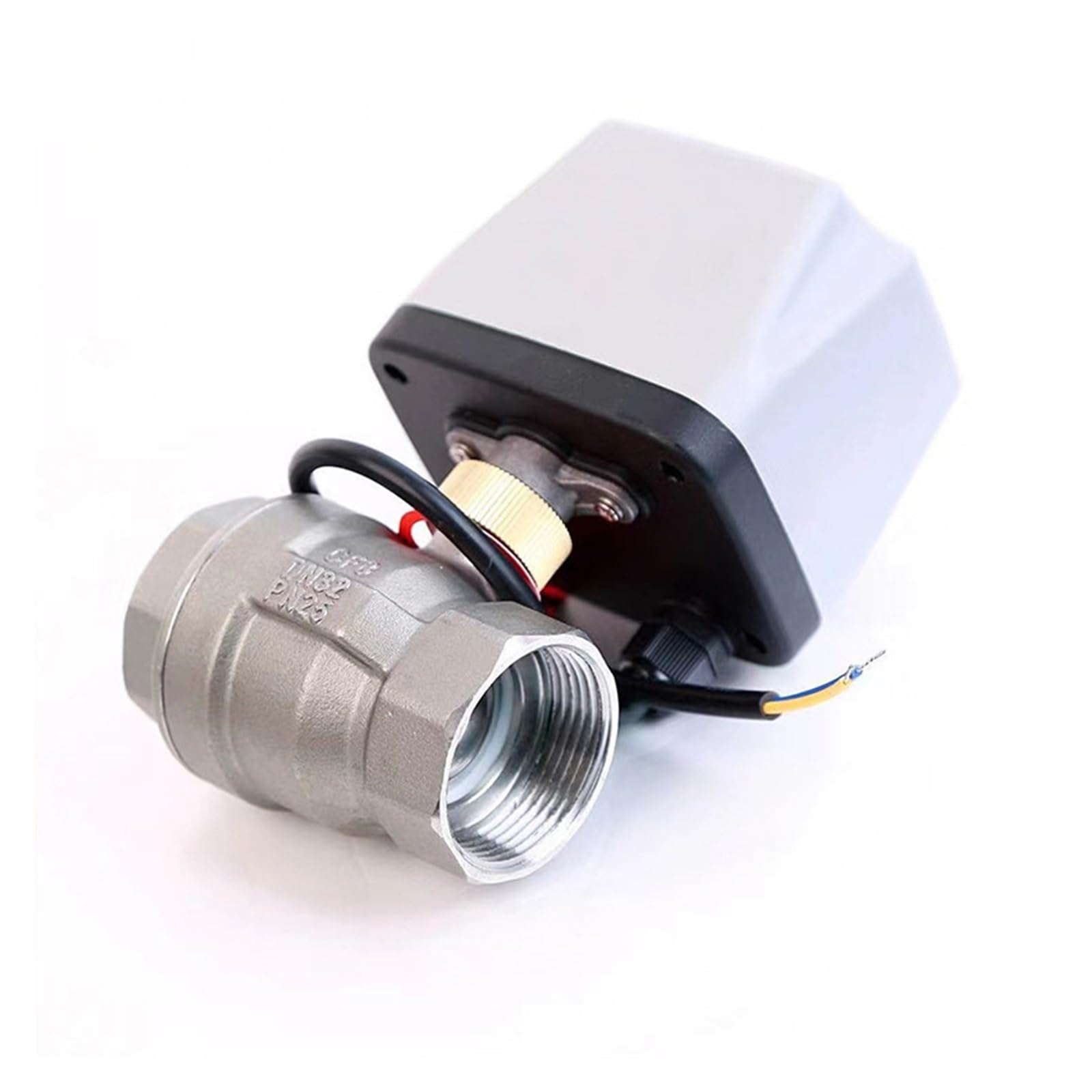 1/2 E Quot 3/4 1 1-1/4 Valvola A Sfera Motorizzata Impermeabile IP65 In Acciaio Inossidabile 12V 24V A Elettrica In Ottone Con Controllo A 3 Fili 2 Conservazione Dell'Acqua(1",12VDC,CR02)