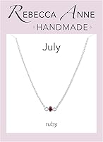 Vista 182 de Gargantilla de piedra natal – Regalo de cumpleaños, regalo para niña, mujer, amiga, hija, esposa, mamá, ella, joyas de piedras preciosas para uso