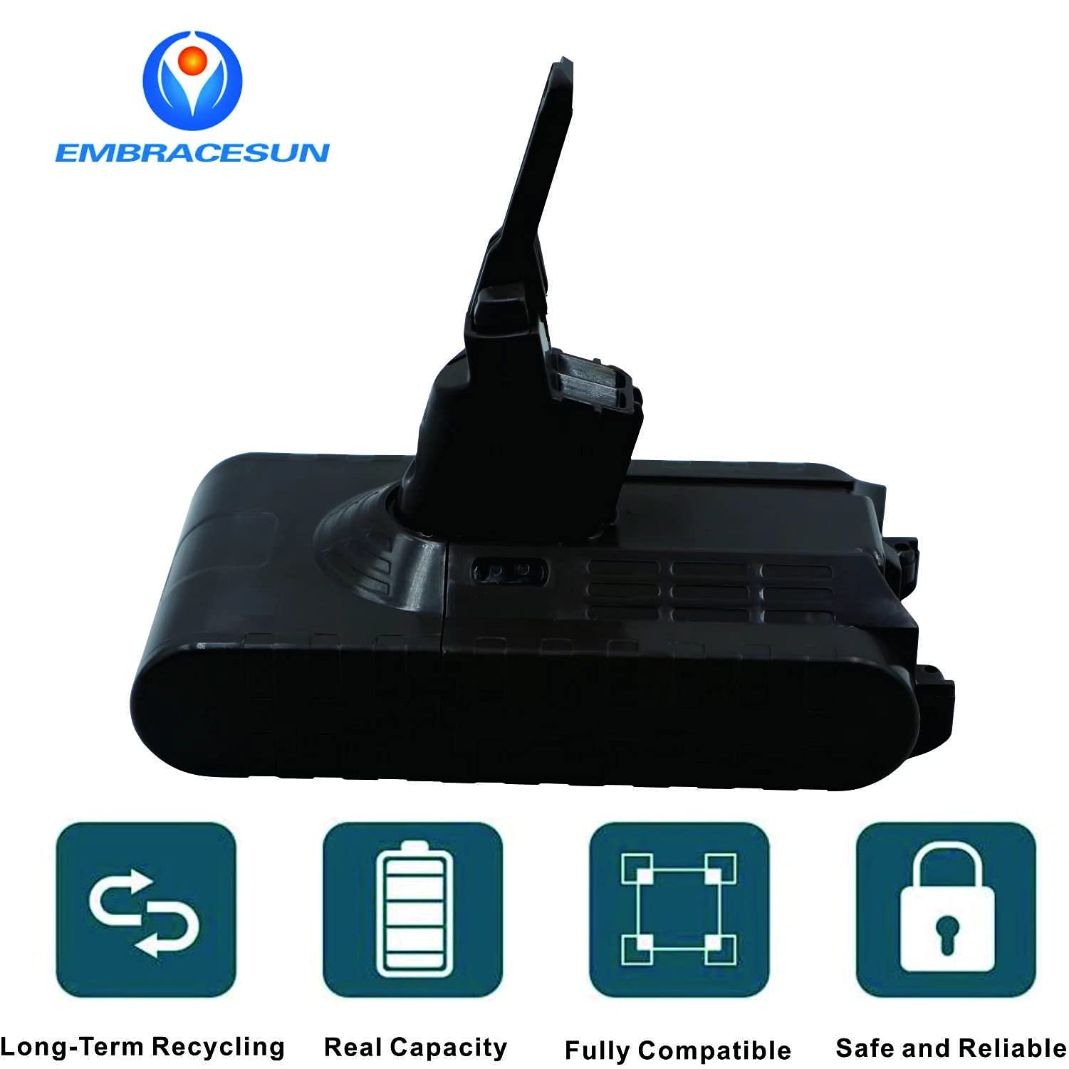 2000mAH 18650 batería de Potencia V8 batería de Iones de Litio 21,6 V de Repuesto para batería Dysn de 21,6 V 967834-02
