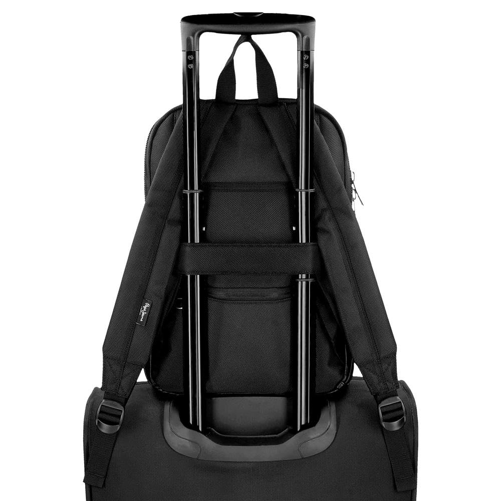 Zaini Pepe Jeans Egham poliestere e dettagli in ecopelle, nero