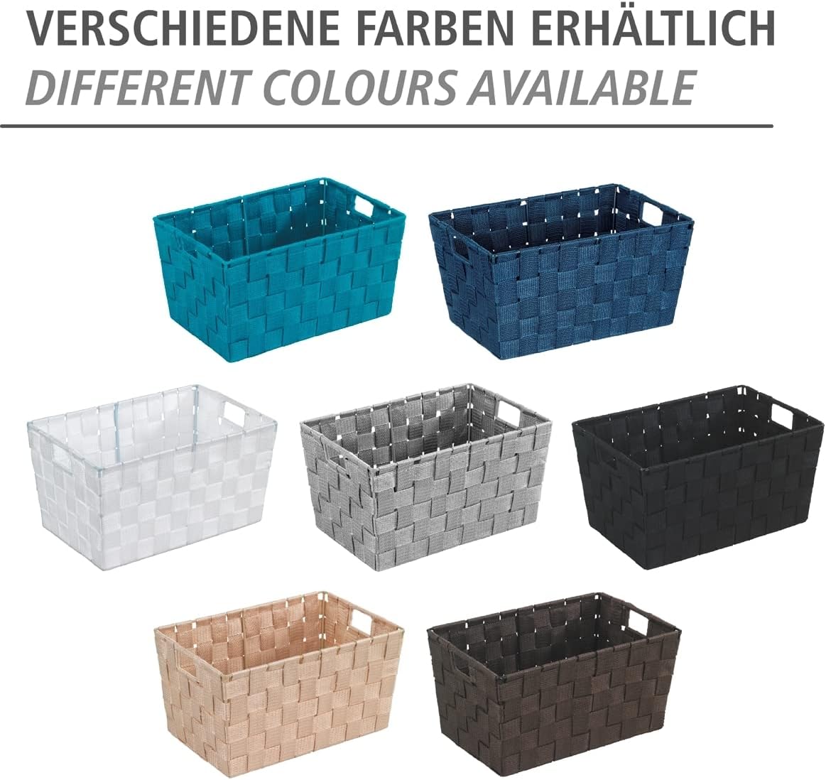 Wenko Adria 19880100 Bathroom Basket Small Teal