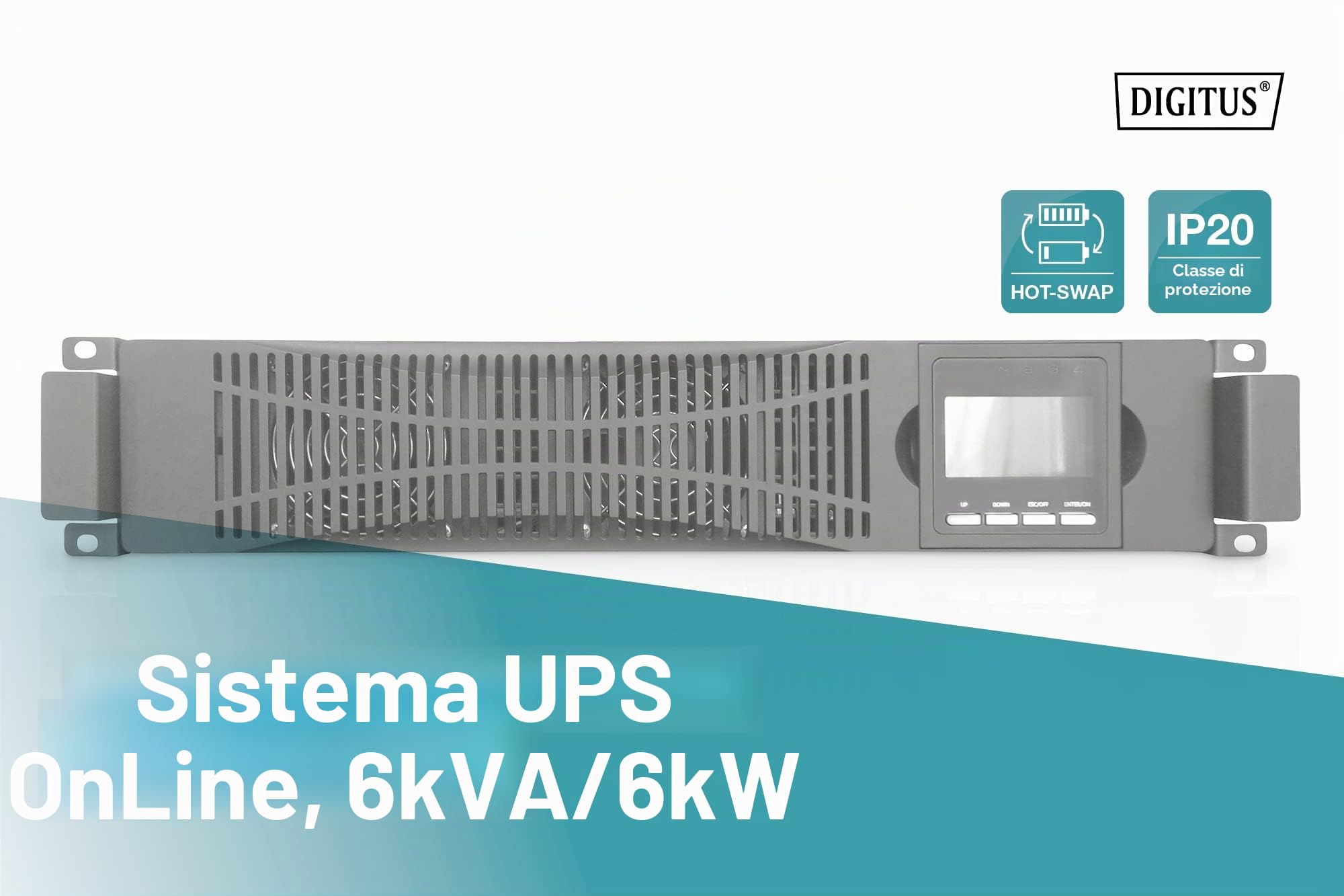 DIGITUS OnLine USV Modul, 6000VA/6000W, 2U