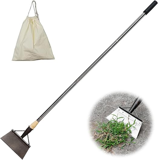 Multifunctional Cleaning Shovel Long Handle Steel Flat Shovel for Landscaping, Farm Weeding Tool, Ice Scraper for Outdoor Camping Weeding Planting (1 Pack)