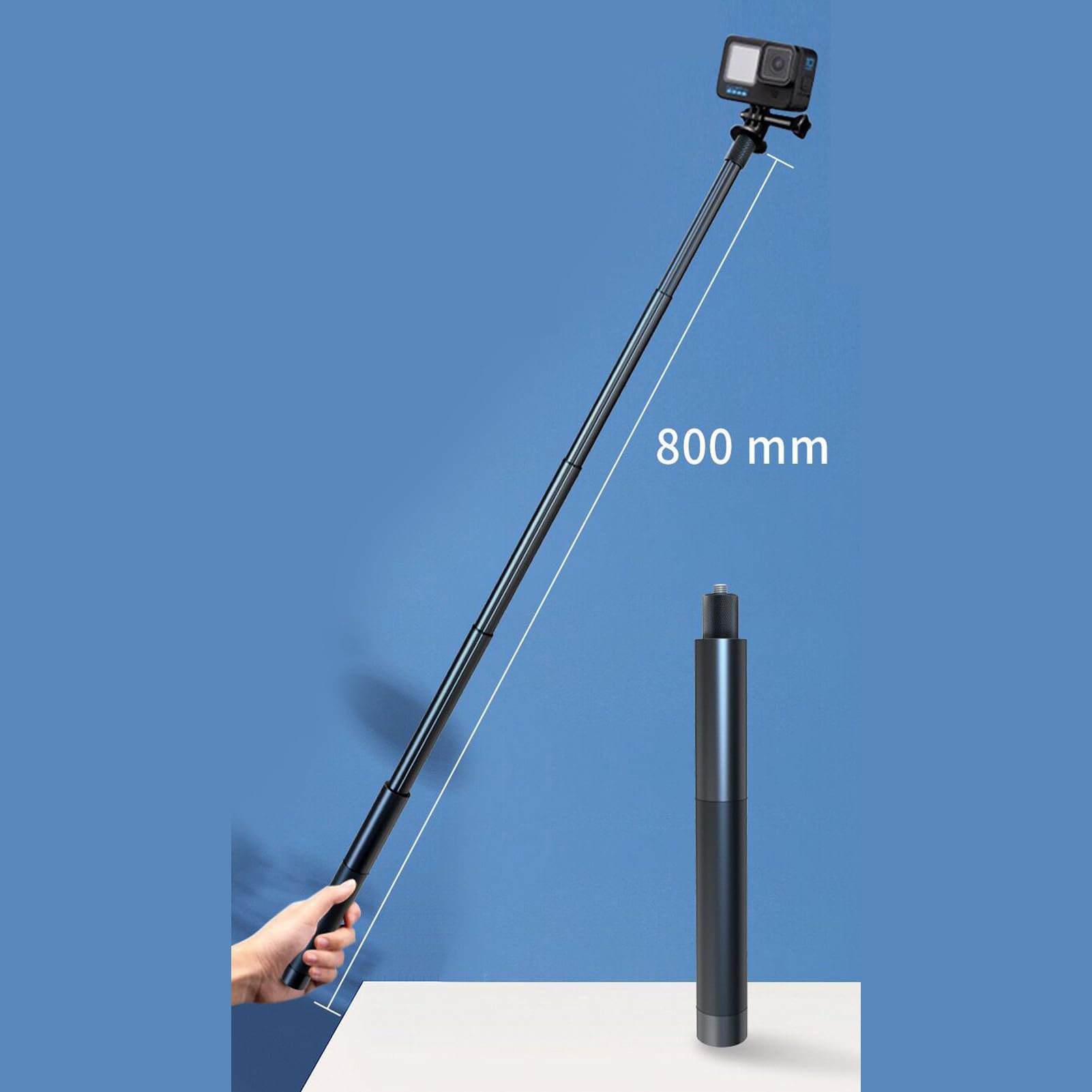 Monopiede Per Golf Videocamera Ausilio Allenamento Portatile Stabile | Monopiede Da Golf Selfie Stick Con Picchetto Da Terra Per Pratica Campo Appassionati Allenatori Vlogger