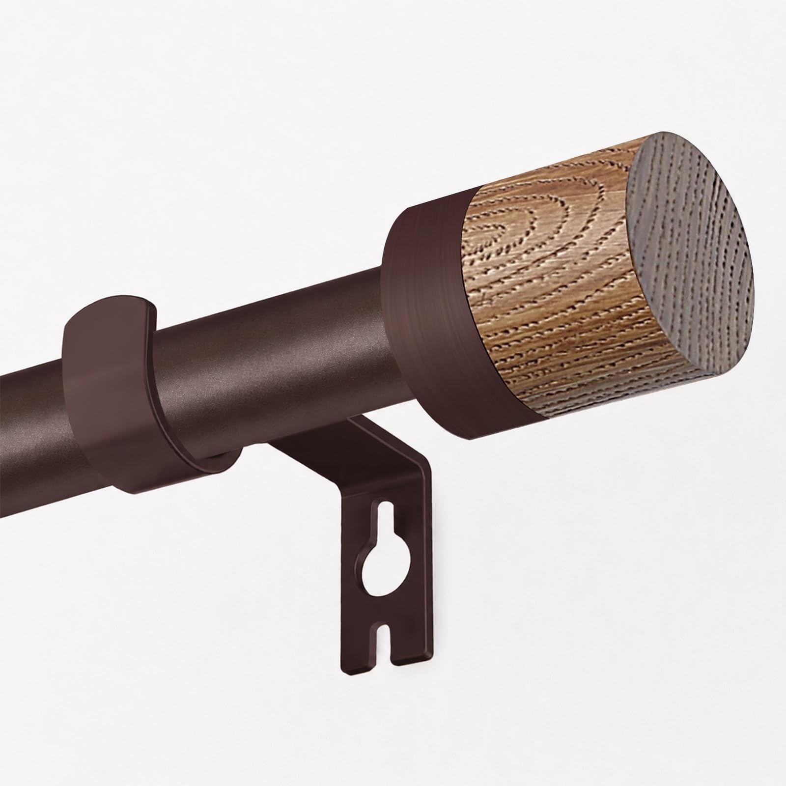 Rustic Wood Curtain Rods - 32-84 Inch -11