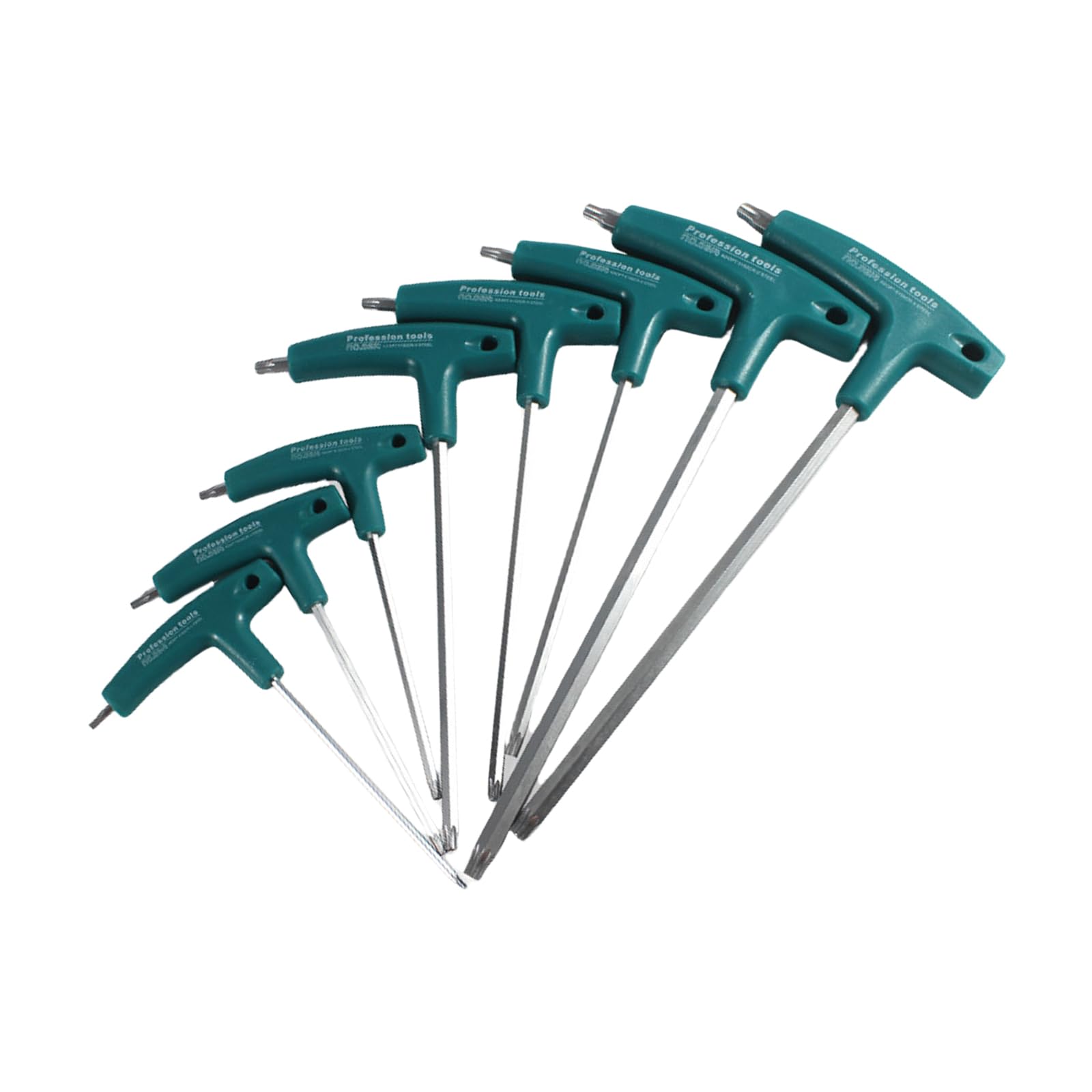 Lot de 8 clés à douille hexagonales en acier avec leur sac de rangement