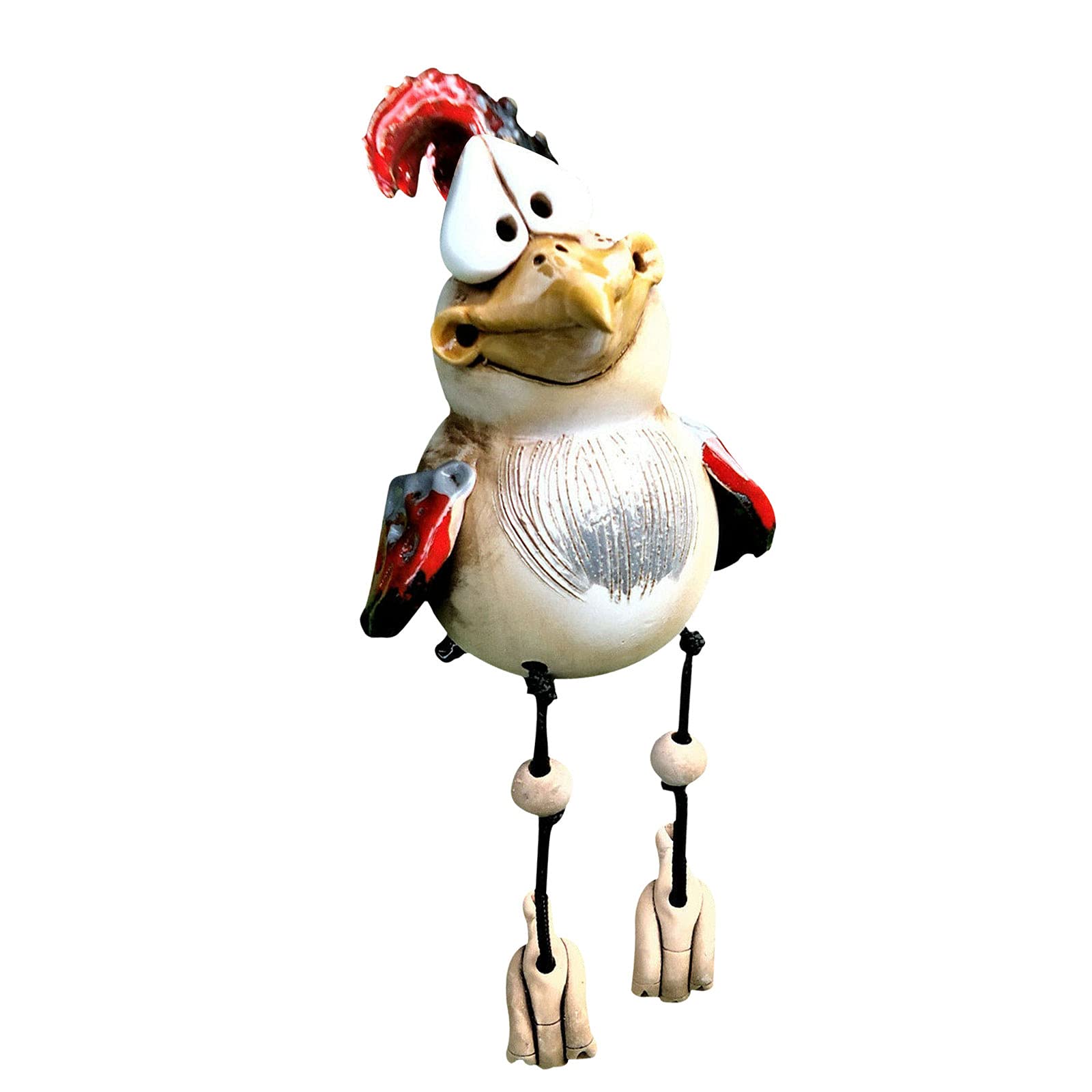 Animal Garden Statue - Duck Pressure Water Statue Solar Powered, Cascading Freestanding Garden Resin Statue with Solar Led Lights Animal Water Feature Fountain Decoration
