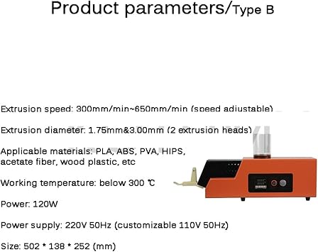Bobbin Winder, Automatic Winding Spooler Machine for Desktop 3D Printer Filament Extruder Machine Auto Tabel Winder(Extruder)
