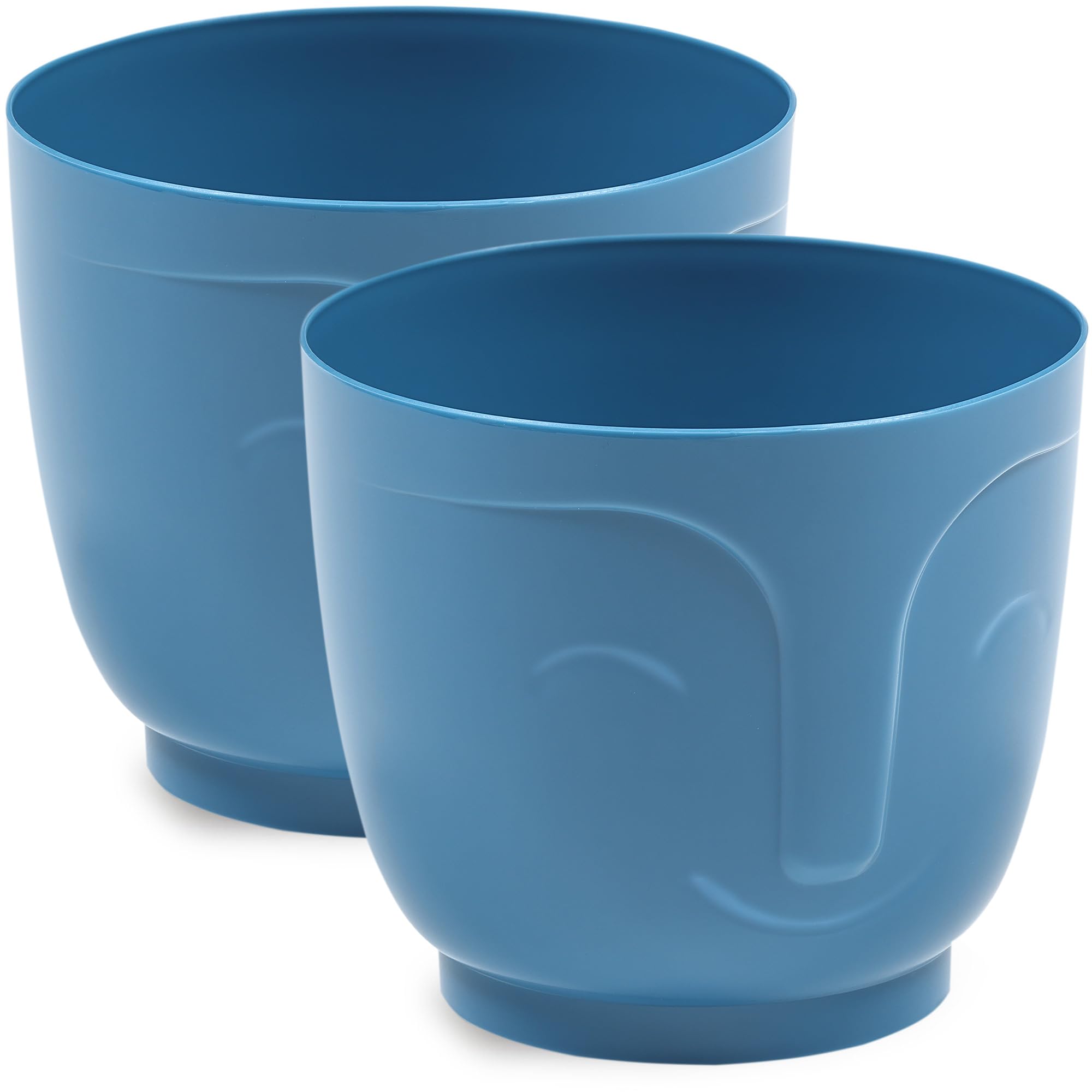 Glanzende bloempot, kunststof plantenbak, decoratieve pot voor grote en