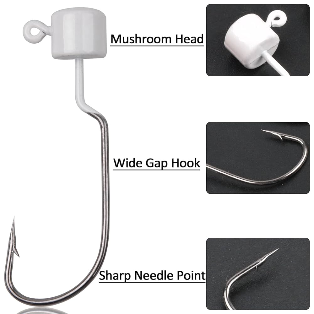 Amazon.co.jp: ネッドリグ ジグヘッド 1/4オンス フィネス