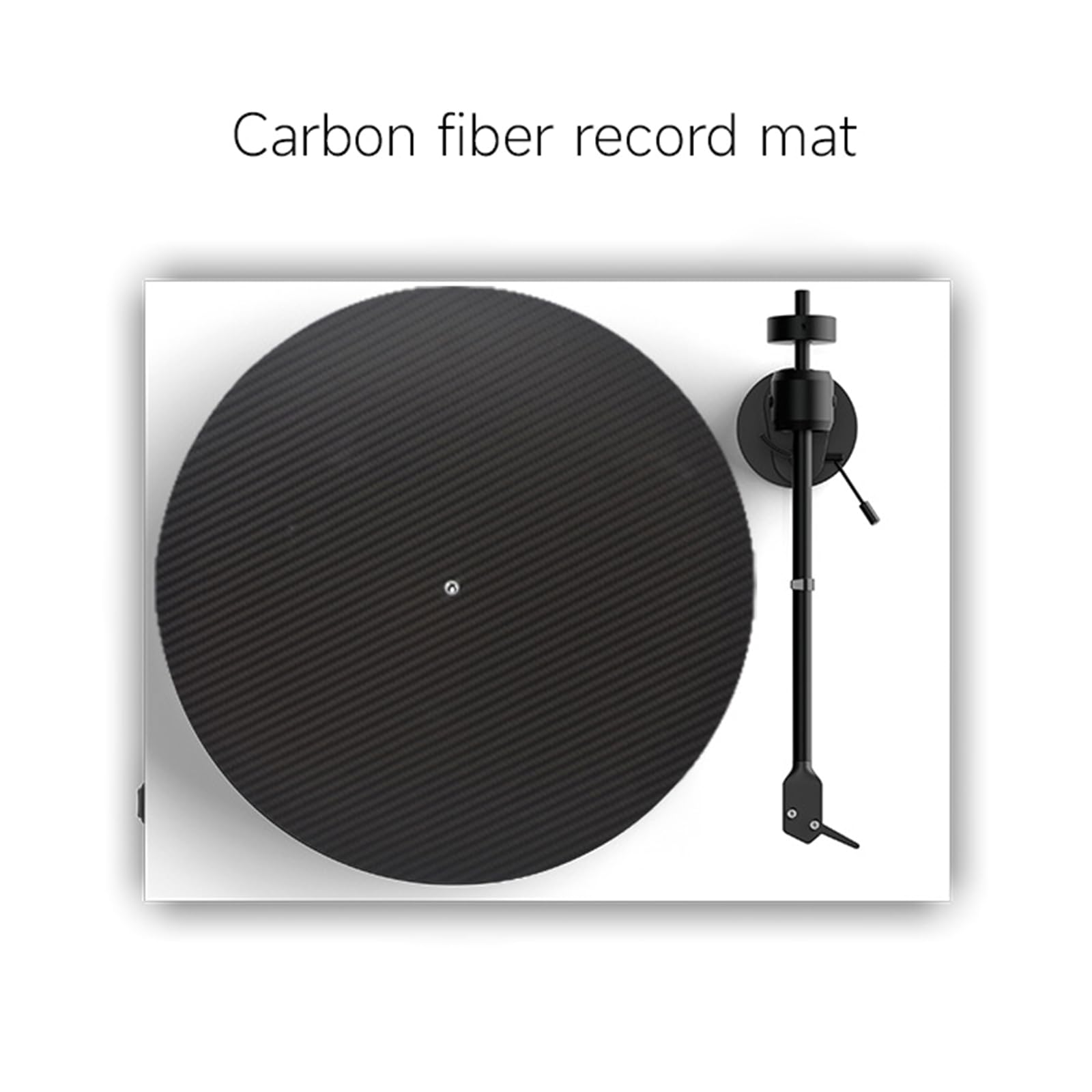 12 "Fibre di Carbonio Giradischi Piatti Mat Vibrazioni Riduzione Record Pad Per Giradischi Accessori