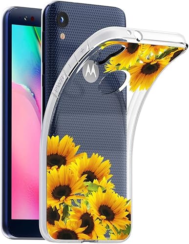 Miniatura 9 de Funda protectora para Moto E6, Motorola E6 para niñas y mujeres, transparente, delgada, a prueba de golpes, suave y flexible, de TPU, funda