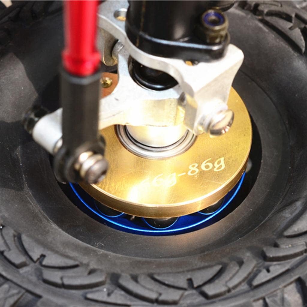 Pendulum Wheel Knuckle Weight with Alloy Lid + 21mm Hex Adapter, Black