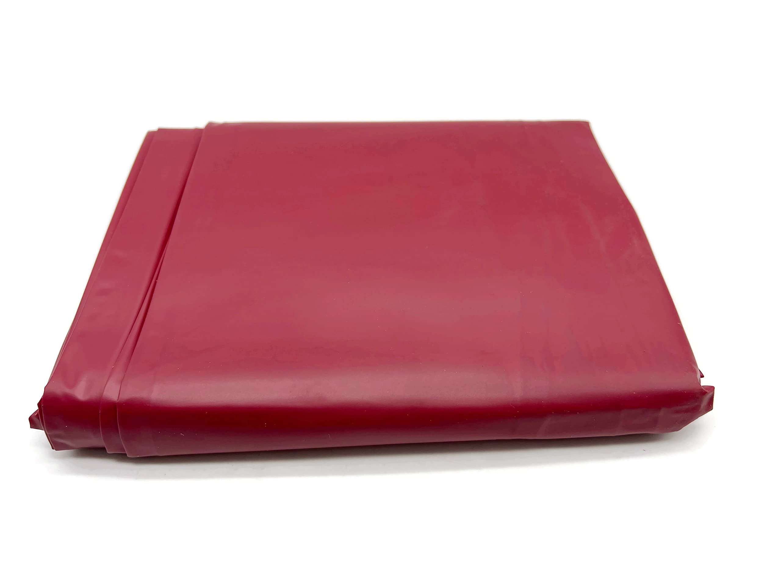 Exoda sábana impermeable de color rojo oscuro fabricada en 99 por ciento vinilo resistente a desgarros adecuada para diferentes usos lavable hasta 30 grados