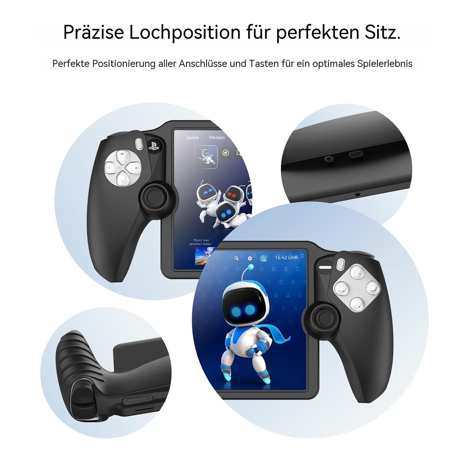 14 in 1 Tasche für PlayStation Portal, mit 2 Displayschutzfolien und Schutzhülle, Reise- und Aufbewahrungstasche, Ergonomischer Schultergurt für PS5 Portal Zubehör
