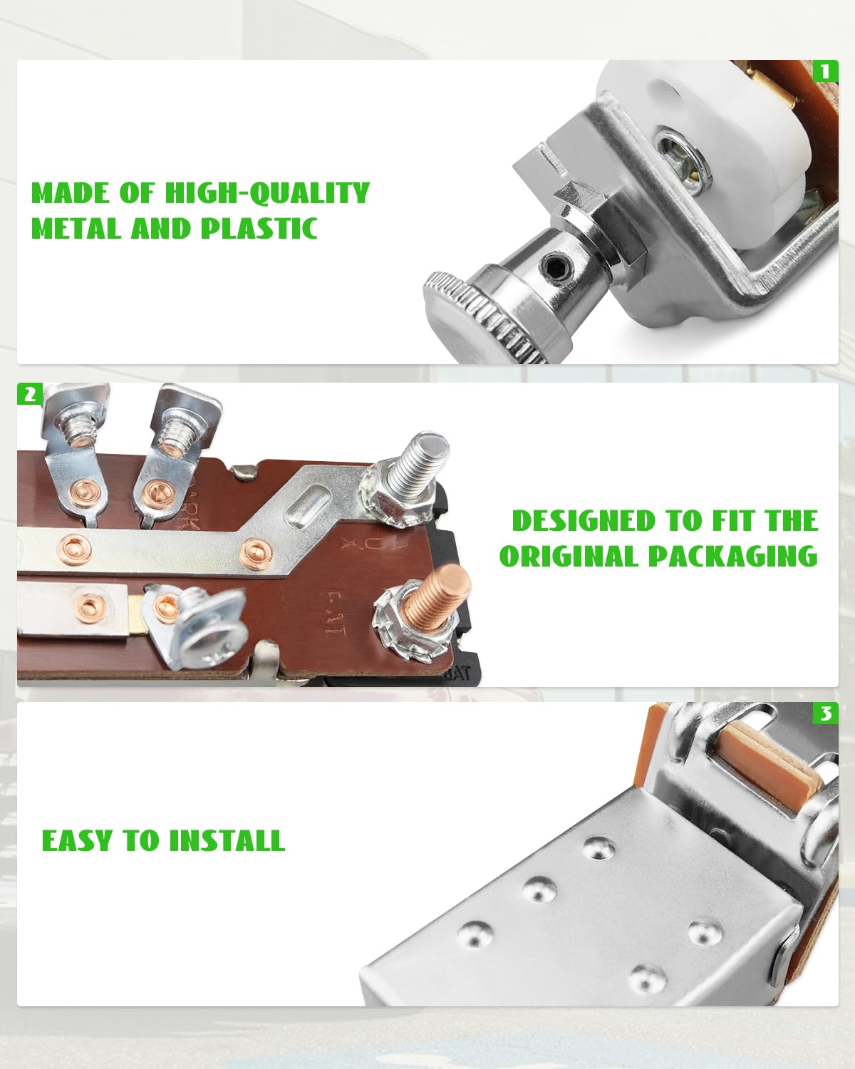 Oldham Chemical Company. Del City Heavy Duty Push-Pull Headlight Switch - SPST