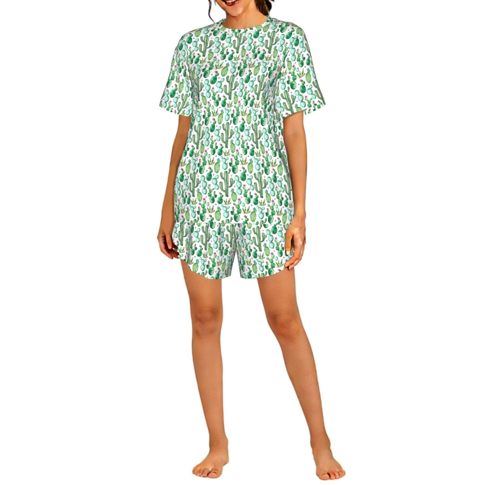 FBGHHTY Tropical Cactus Tree Flower Print