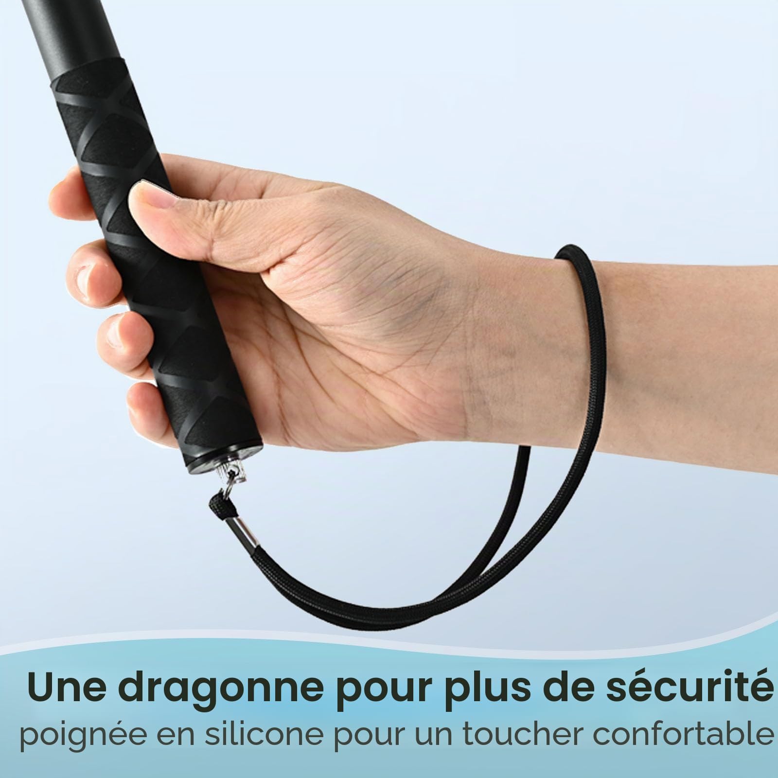 Perche à Selfie Invisible pour GoPro, Perche à Selfie Télescopique Portable 70.8in/1.8m Perche Etanche pour Hero 7/8/9/10/11, DJI Osmo Action 4/3, Insta360 X5