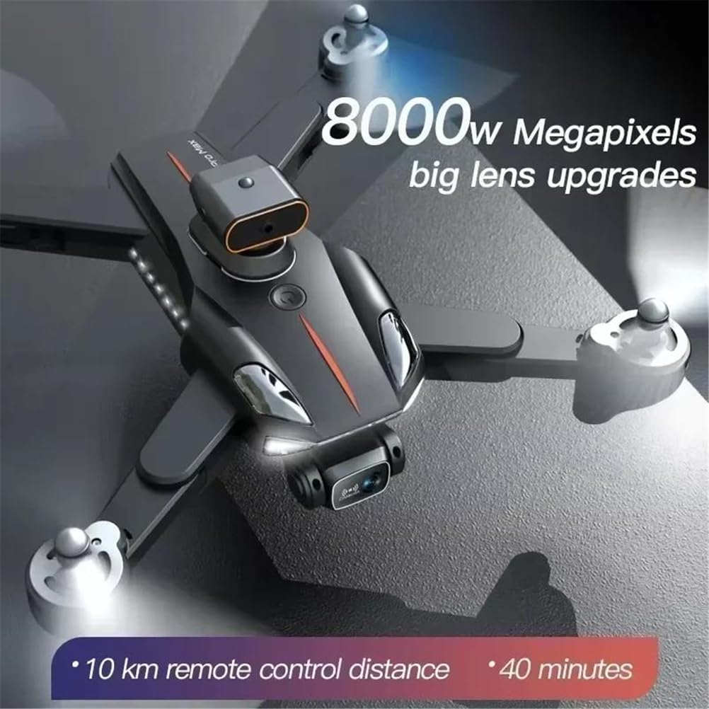 Orange,Dual battery,nowy dron p11 max 8k 5g hd gps profesjonalna fotografia lotnicza podwójny aparat omijanie przeszkód bezszczotkowy składany quadrotor